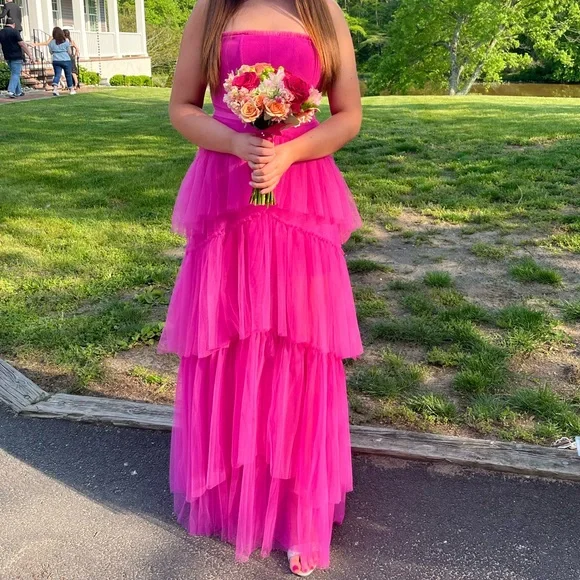 strapless open back dress Halter Long Balloon Prom Dress: Ava Presley 47146 Turquoise / 00 main image 0